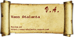 Vass Atalanta névjegykártya